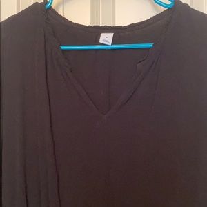 Black OldNavy crepe long sleeve dress